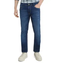 Parx Dark Blue Cotton Slim Fit Jeans-picture-37