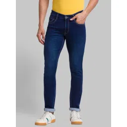 Parx Dark Blue Tapered Fit Jeans-picture-42