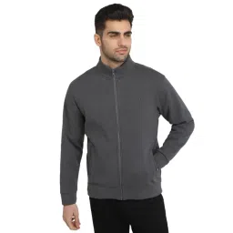 Parx Dark Grey Polyester Blend Regular Fit Sweatshirt-picture-45