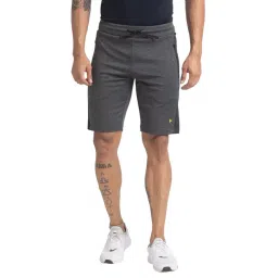 Parx Grey Regular Fit Texture Shorts-picture-45