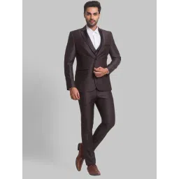 Parx Grey Regular Fit Three Piece Suit-picture-28
