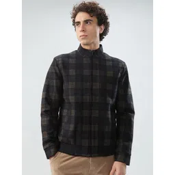 Parx Men Checked Bomber Jacket-picture-33