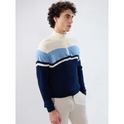 Parx Men Colourblocked Pullover-picture-32