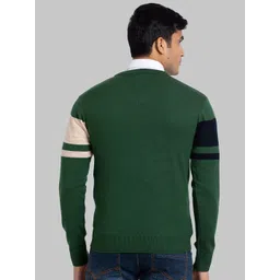 Parx Men Colourblocked Pullover image 5