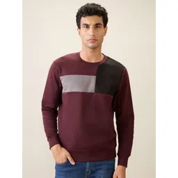 Parx Men Colourblocked Pullover Sweatshirt-picture-42