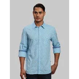 Parx Men Slim Fit Floral Opaque Printed Casual Shirt-picture-25