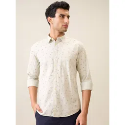 Parx Men Slim Fit Floral Printed Pure Cotton Casual Shirt-picture-29