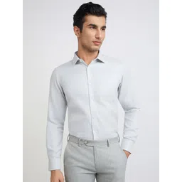 Parx Men Spread Collar Solid Slim Fit Formal Shirt-picture-32