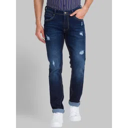 Parx Men Tapered Fit Mildly Distressed Light Fade Jeans-picture-12