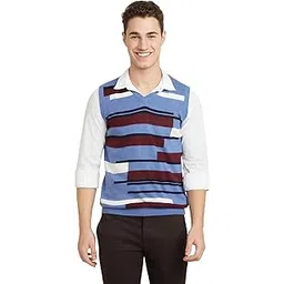 parx Men's Regular Fit Wool Viscose Blend V Neck Solid Pattern Full Sleeve Sweater-picture-30