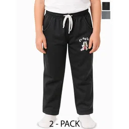 PARYAG Boys Pack Of 2 Printed Antimicrobial Track Pants-picture-31