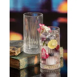 Pasabahce Elysia Transparent Glass Tumbler (0.45 L) - Set of 8-picture-40