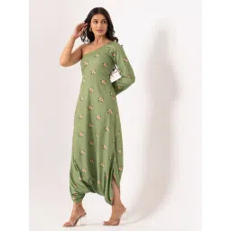 Pasha India Green Polycrepe Jumpsuit-picture-28