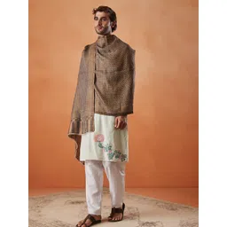 Pashmoda Men Woven Design Stole-picture-35