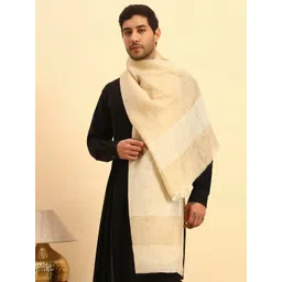 Pashmoda Men Woven Design Wool Stole image 2