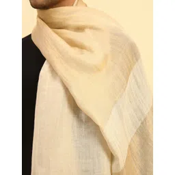Pashmoda Men Woven Design Wool Stole image 4