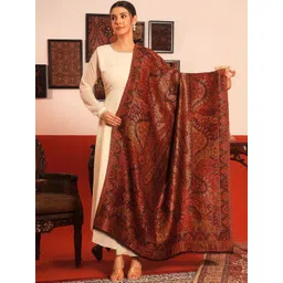 Pashmoda Women Paisley Woven Design Shawl-picture-24