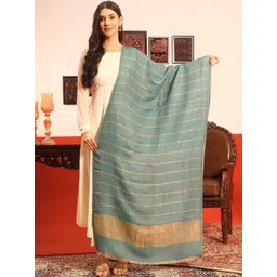 Pashmoda Women Striped Woven Design Shawl-picture-40