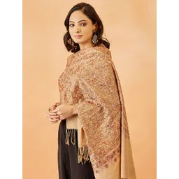 Pashmoda Women Woven Design Shawl-picture-22