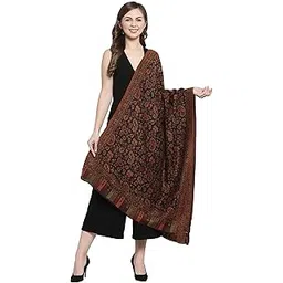 pashtush Women's Soft Wool, Reversible Stole, Scarf, Ethnic Weave-picture-21