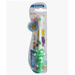 Passion Petals Bear Design Toothbrush - Green-picture-16
