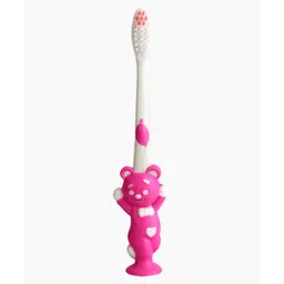 Passion Petals Bear Design Toothbrush - Pink image 2