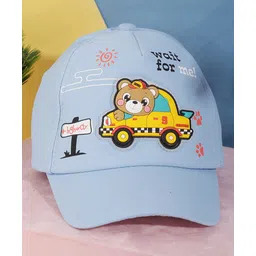 PASSION PETALS Cotton Car Patch Embroidered Summer Cap - Blue-picture-23