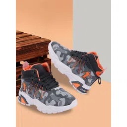 PASSION PETALS Kids Printed Lace Up Lightweight Sneakers Casual Shoes image 1