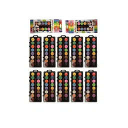PASSION PETALS Kids Set Of 12 Black & Pink Portable Pigment Water Colours Painting Set-picture-36