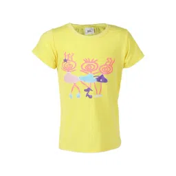 Passion Petals Kids Yellow Cotton Printed Top-picture-10