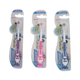 PASSION PETALS Penguin Design Toothbrush (Colour May Vary) - Set Of 3-picture-30