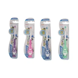 Passion Petals Penguin Design Toothbrush (Colour May Vary) - Set Of 4-picture-28