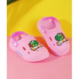 PASSION PETALS Perforated Clogs With Baby Dinosaur Charms - Pink-picture-21