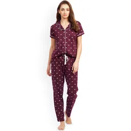 PASTEL CLIP Women Printed Night suit-picture-27