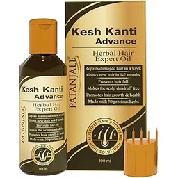 Patanjali Kesh Kanti Advance Herbal Hair Expert Oil 100ml, Stronger & Longer Hair for Women & Men, Nourishing Hair Oil Enriched with Amla, Reetha, Kalonji & Shikakai-picture-21