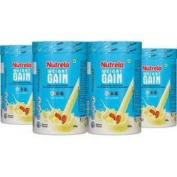 patanjali Nutrela Weight Gain Powder With 11 Natural HERBS, 500g (Pack of 4) Weight Gainers/Mass Gainers-picture-25
