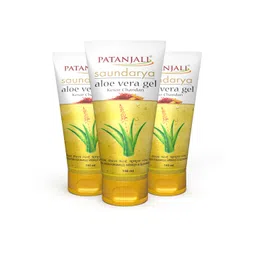 Patanjali Set of 3 Saundarya Aloe Vera Gel with Kesar Chandan - 150 ml Each-picture-15