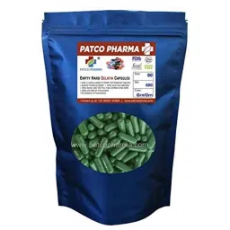 Patco Pharma 600-1000mg Gelatine Green Empty Capsule for Size 00 Capsule (Pack of 500)-picture-34
