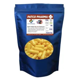 Patco Pharma 600-1000mg Gelatine Yellow Empty Capsule for Size 00 Capsule (Pack of 1000)-picture-27