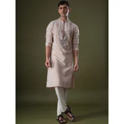 PATR Men Embroidered Kurta with Trousers &-picture-33
