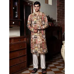 PATR Men Ethnic Motifs Printed Kurta-picture-32
