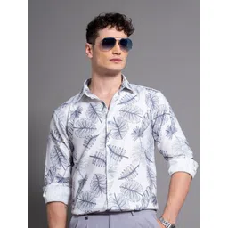 PAUL STREET Men Standard Slim Fit Floral Opaque Printed Casual Shirt-picture-21