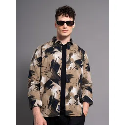 PAUL STREET Men Standard Slim Fit Opaque Printed Casual Shirt-picture-11