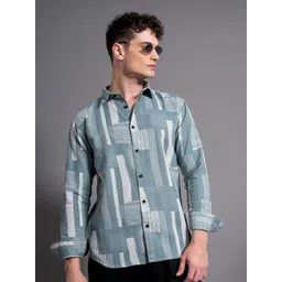 PAUL STREET Men Standard Slim Fit Opaque Printed Casual Shirt-picture-15