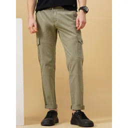 PAUL STREET Men Urban Slim Fit Cargos Trousers-picture-34