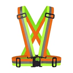 Payuh Hook Closer MultiColor Polyester Glass Bead Reflective Safety Vest Belt Free Size (Pack of 5)-picture-14