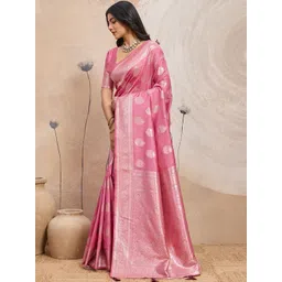 PBS PRINTS Woven Design Zari Art Silk Heavy Work Banarasi Saree-picture-34