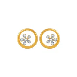 P.C. Chandra Jewellers 14 kt Gold & Diamond Earrings-picture-20