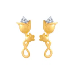 P.C. Chandra Jewellers 14 kt Gold Earrings-picture-13