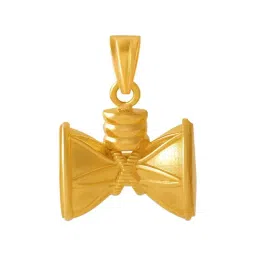 P.C. Chandra Jewellers 14k Yellow Gold Dumru Designed Pendant for Women & Girls-picture-12